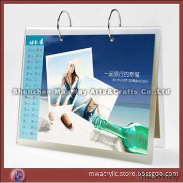 White High Grade Acrylic Calendar Holder